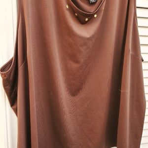 Brown Tank with Gold Studs